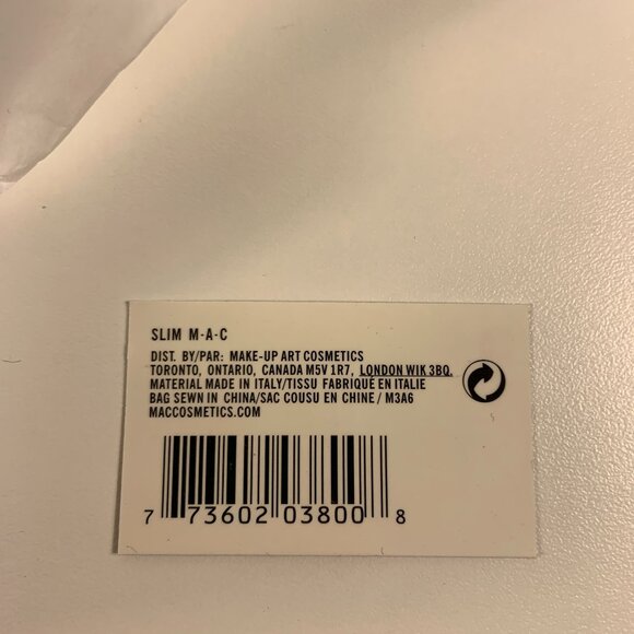 Mac Cosmetics Rare Slim Makeup bag by Matt Murphy in White Vintage 2000s RARE - Picture 6 of 11